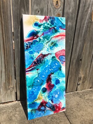 Brenda Stone  Stained Glass Sea  Acrylic/Resin