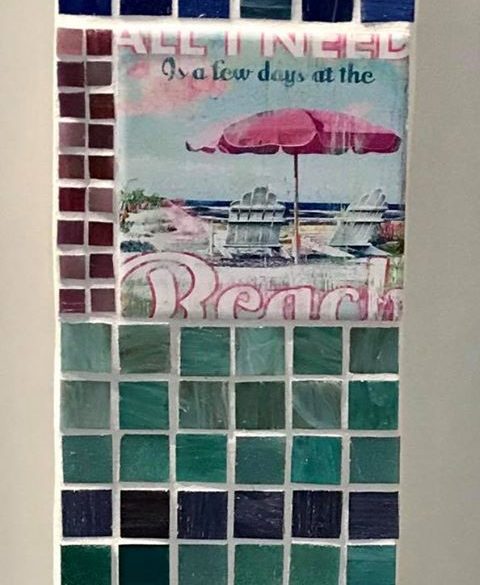 Deborah Keats  Beach Sign 2  Mosaic